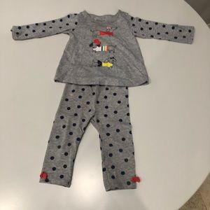 Long sleeve top and pants can be day or even pjs